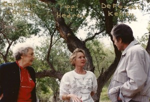 DeForest Kelley, Tippi Hedren at Shambala